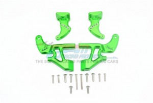 GPM ER2040RAB ALUMINUM REAR WING MOUNT FULL SET 1/10 ELECTRIC 4WD E-REVO VXL BRUSHLESS 86086 - GREEN - ER2040RAB-G