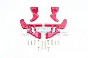GPM ER2040RAB ALUMINUM REAR WING MOUNT FULL SET 1/10 ELECTRIC 4WD E-REVO VXL BRUSHLESS 86086 - RED - ER2040RAB-R