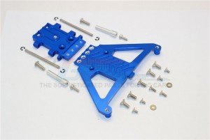 ALUMINIUM FRONT GEAR BOX PROTECTOR  TRAXXAS SLASH 4X4 & LOW-CG 68086-2 - Blue - SLA330LCG-B