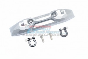 GPM ER2330R ALUMINUM REAR BUMPER WITH D-RINGS 1/10 ELECTRIC TRAXXAS 4WD E-REVO VXL BRUSHLESS 86086 - GUN SILVER - ER2330R-GS