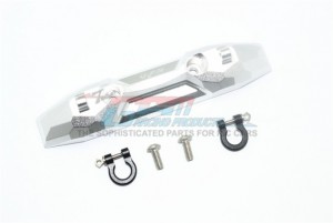 GPM ER2330R ALUMINUM REAR BUMPER WITH D-RINGS 1/10 ELECTRIC TRAXXAS 4WD E-REVO VXL BRUSHLESS 86086 - SILVER - ER2330R-S