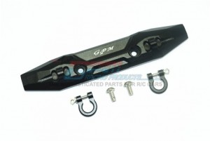 GPM ER2330F ALUMINUM FRONT BUMPER WITH D-RINGS 1/10 ELECTRIC TRAXXAS 4WD E-REVO VXL BRUSHLESS 86086 - BLACK - ER2330F-BK