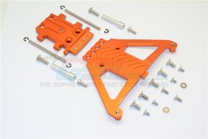 ALUMINIUM FRONT GEAR BOX PROTECTOR  TRAXXAS SLASH 4X4 & LOW-CG 68086-2 - Orange - SLA330LCG-OR