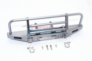 GPM TRX4330FE ALUMINUM ADJUSTABLE FRONT BRUSHGUARD BUMPER  1/10 ELECTRIC 4WD TRX4 DEFENDER TRAIL CRAWLER - GUN SILVER - TRX4330FE-GS