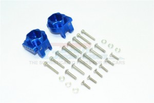 GPM TRX4013CA ALUMINUM REAR GEAR BOX MOUNTS (MULTIPLE POSITIONING HOLES) 1/10 ELECTRIC 4WD TRX4 DEFENDER TRAIL CRAWLER - BLUE - TRX4013CA-B