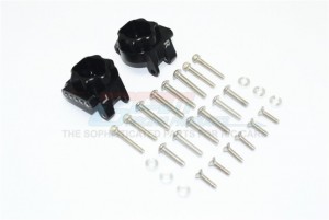 GPM TRX4013CA ALUMINUM REAR GEAR BOX MOUNTS (MULTIPLE POSITIONING HOLES) 1/10 ELECTRIC 4WD TRX4 DEFENDER TRAIL CRAWLER - BLACK - TRX4013CA-BK