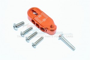 GPM TRX4025TA ALUMINUM ADJUSTABLE SERVO HORN (20-25MM) TRX4 DEFENDER TRAIL CRAWLER - ORANGE - TRX4025TA-OR