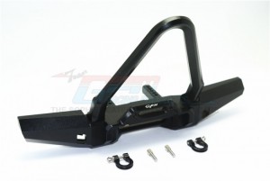 GPM TRX4330FC ALUMINIUM FRONT BUMPER WITH D-RINGS (SPIKED DESIGN) TRX4 DEFENDER TRAIL CRAWLER - TRX4330FC-BK