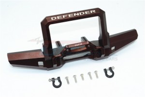GPM ALUMINIUM FRONT BUMPER WITH D-RINGS TRX4 DEFENDER TRAIL CRAWLER - TRX4330FA-BR