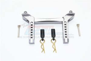 GPM TRX4201F ALUMINUM FRONT BODY MOUNT & POST TRX4 DEFENDER TRAIL CRAWLER - GUN SILVER - TRX4201F-GS