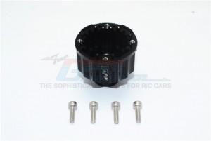 GPM TXM8011 ALUMINUM FRONT OR REAR DIFFERENTIAL CASE FOR 8S TRAXXAS 1/5 X-MAXX 8S MONSTER - Black - TXM8011-BK