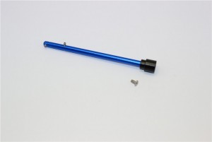 GPM ALUMINUM FRONT MAIN SHAFT WITH DELRIN WHEEL JOINT AXIAL 1/18 YETI JR AX90052 - BLUE - MYT199F-B