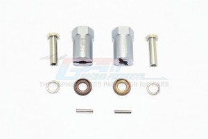 GPM ALUMINUM HEX ADAPTERS 21MM THICK 1/10 AXIAL SCX10 II - SCX010/21MM-GS