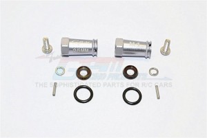 GPM ALUMINIUM WHEEL HEX ADAPTERS 25MM WIDTH (USE FOR 4MM THREAD WHEEL SHAFT & 4MM HOLE WHEEL) 1/10 AXIAL SCX10 II - SCX2010/25MM-GS