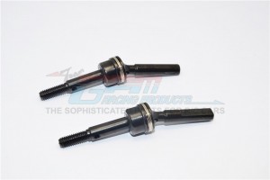 GPM GM1227FS STEEL #45 FRONT CVD DRIVE SHAFT (27MM) 1/10 G-MADE-R1 ROCK BUGGY - BLACK - GM1227FS-BK