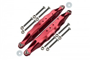 GPM BR014L ALUMINUM REAR LOWER TRAILING ARMS  FOR UPPER SUSPENSION LINKS  LOSI 1/10 BAJA REY DESERT TRUCK LOS03008 - RED - BR014L-R