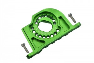 GPM BR018 ALUMINUM MOTOR MOUNT PLATE WITH HEAT SINK FINS  LOSI 1/10 BAJA REY DESERT TRUCK LOS03008 - GREEN - BR018-G