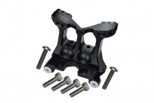GPM BR028 ALUMINUM FRONT SHOCK MOUNT TEAM LOSI 1/10 BAJA REY DESERT TRUCK LOS03008 - BLACK - BR028-BK