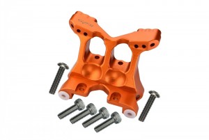GPM BR028 ALUMINUM FRONT SHOCK MOUNT TEAM LOSI 1/10 BAJA REY DESERT TRUCK LOS03008 - ORANGE - BR028-OR