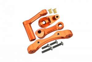 GPM BR048  ALUMINUM STEERING ASSEMBLY  LOSI 1/10 BAJA REY DESERT TRUCK LOS03008 - ORANGE - BR048-OR