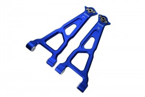 GPM BR054 ALUMINUM FRONT UPPER SUSPENSION ARM LOSI 1/10 BAJA REY DESERT TRUCK LOS03008 - BLUE - BR054-B