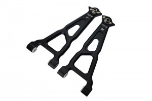GPM BR054 ALUMINUM FRONT UPPER SUSPENSION ARM LOSI 1/10 BAJA REY DESERT TRUCK LOS03008 - BLACK - BR054-BK