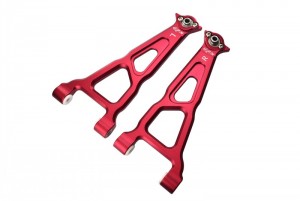 GPM BR054 ALUMINUM FRONT UPPER SUSPENSION ARM LOSI 1/10 BAJA REY DESERT TRUCK LOS03008 - RED - BR054-R