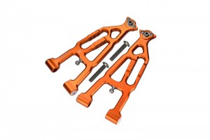 GPM BR055 ALUMINUM FRONT LOWER SUSPENSION ARM LOSI 1/10 BAJA REY DESERT TRUCK LOS03008 - ORANGE - BR055-OR