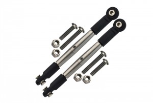 GPM BR162S STAINLESS STEEL ADJUSTABLE TIE RODS WITH SPECIAL BALL ENDS LOSI 1/10 BAJA REY DESERT TRUCK LOS03008 - BR162S-OC-BEBK