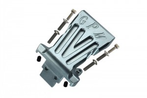 GPM BR330F ALUMINUM FRONT BUMPER MOUNT LOSI 1/10 BAJA REY DESERT TRUCK LOS03008 - GUN SILVER - BR330F-GS