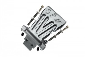 GPM BR330F ALUMINUM FRONT BUMPER MOUNT LOSI 1/10 BAJA REY DESERT TRUCK LOS03008 - SILVER - BR330F-S