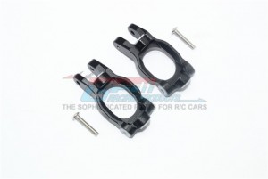 GPM RK019 ALUMINUM FRONT C HUBS LINKS LOSI 1/10 ROCK REY LOS03009T1/T2 - BLACK - RK019-BK