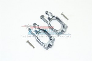 GPM RK019 ALUMINUM FRONT C HUBS LINKS LOSI 1/10 ROCK REY LOS03009T1/T2 - GUN SILVER - RK019-GS