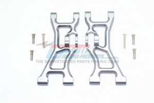GPM RK055 ALUMINUM FRONT LOWER SUSPENSION ARM  LOSI 1/10 ROCK REY LOS03009T1/T2 - GUN SILVER - RK055-GS