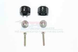 GPM ALUMINUM HEX ADAPTER (+1MM) TAMIYA 1/8 T3-01 DANCING RIDER-57405 - T3010/+1MM-BK