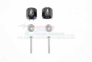 GPM ALUMINUM HEX ADAPTER (+3MM) TAMIYA 1/8 T3-01 DANCING RIDER-57405 - T3010/+3MM-BK