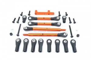 GPM CC161 ALLOY REAR ADJUSTABLE SUSPENSION LINKS 1/10 RC TAMIYA CC-01 - CC161-OR-BEBK