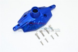 GPM SB013A ALUMINUM REAR AXLE CASE COVER TEAM LOSI 1/6 SUPER BAJA REY 4X4 - BLUE - SB013A-B