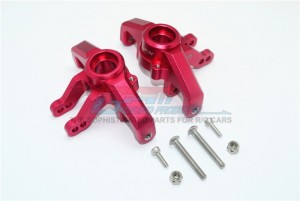 GPM SB021 ALUMINUM FRONT KNUCKLE ARMS TEAM LOSI 1/6 SUPER BAJA REY 4X4 - RED - SB021-R