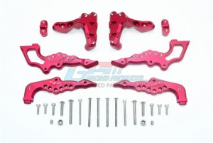 GPM SB030 ALUMINUM REAR DAMPER MOUNT TEAM LOSI 1/6 SUPER BAJA REY 4X4 - RED - SB030-R