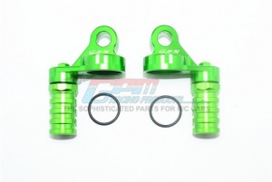 GPM SB100F/R/L ALUMINUM DAMPER CAP W. PIGGYBACK RESERVOIRS TEAM LOSI 1/6 SUPER BAJA REY 4X4 - GREEN - SB100F/R/L-G