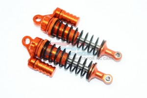 GPM SB132F/L-B-BK ALUMINUM FRONT L-SHAPE SHOCKS 132mm TEAM LOSI 1/6 SUPER BAJA REY 4X4 - SB132F/L-OR-BK
