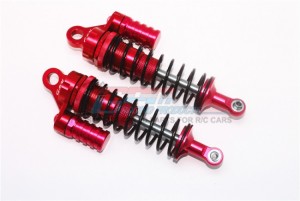 GPM SB132F/L-B-BK ALUMINUM FRONT L-SHAPE SHOCKS 132mm TEAM LOSI 1/6 SUPER BAJA REY 4X4 - SB132F/L-R-BK