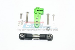 GPM ALUMINUM SERVO HORN WITH STAINLESS STEEL ADJUSTABLE TIE ROD  TEAM LOSI 1/6 SUPER BAJA REY 4X4 - SB16015-G