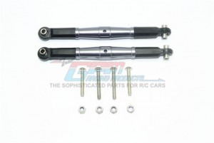 GPM SB162 ALUMINUM FRONT TURNBUCKLE FOR STEERING  TEAM LOSI 1/6 SUPER BAJA REY 4X4 - GUN SILVER - SB162-GS-BEBK