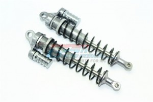 GPM SB170R/L ALUMINUM REAR L-SHAPE SHOCKS (170MM) TEAM LOSI 1/6 SUPER BAJA REY 4X4 - GUN SILVER - SB170R/L-GS-BK