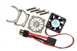 GPM ER2018FAN ALUMINUM MOTOR HEATSINK WITH COOLING FAN TRAXXAS 1/10 E-REVO VXL 86086-4 - SILVER - ER2018FAN-S