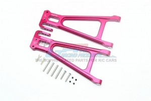 GPM ALUMINUM REAR LOWER SUSPENSION ARM TRAXXAS-1/10 E-REVO VXL 86086-4 - RED - ER2056-R