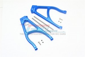 GPM ALUMINUM REAR UPPER SUSPENSION ARM TRAXXAS-1/10 E-REVO VXL 86086-4 - BLUE - ER2057-B