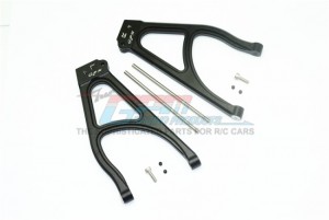 GPM ALUMINUM REAR UPPER SUSPENSION ARM TRAXXAS-1/10 E-REVO VXL 86086-4 - BLACK - ER2057-BK